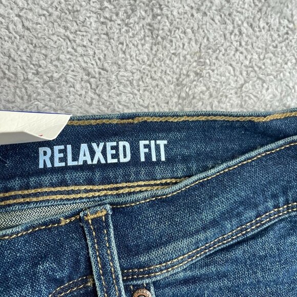 NEW Wrangler Men's 36X29 Relaxed Fit Jeans Dark Blue Cotton & Elastane - Picture 4 of 7